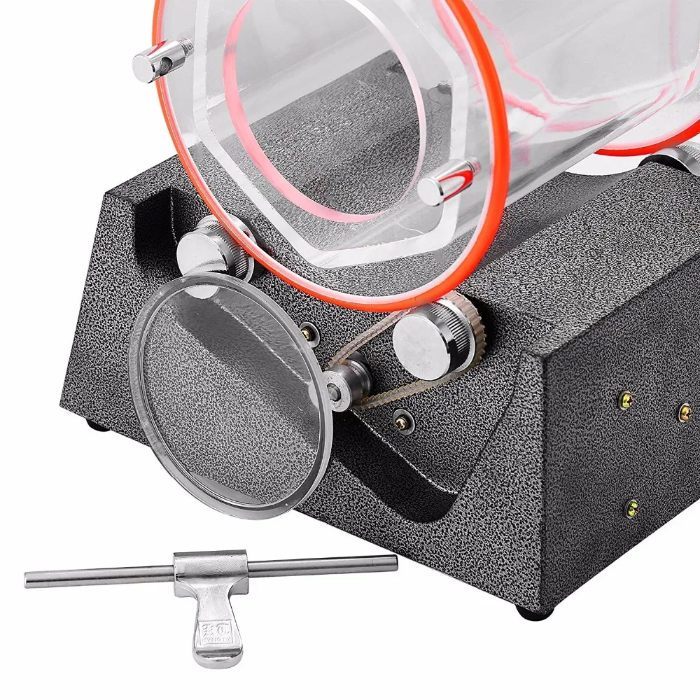 KT-2000 Drum Polishing Machine Jewelry Deburring Fixed File Fpeed and Setting Timing