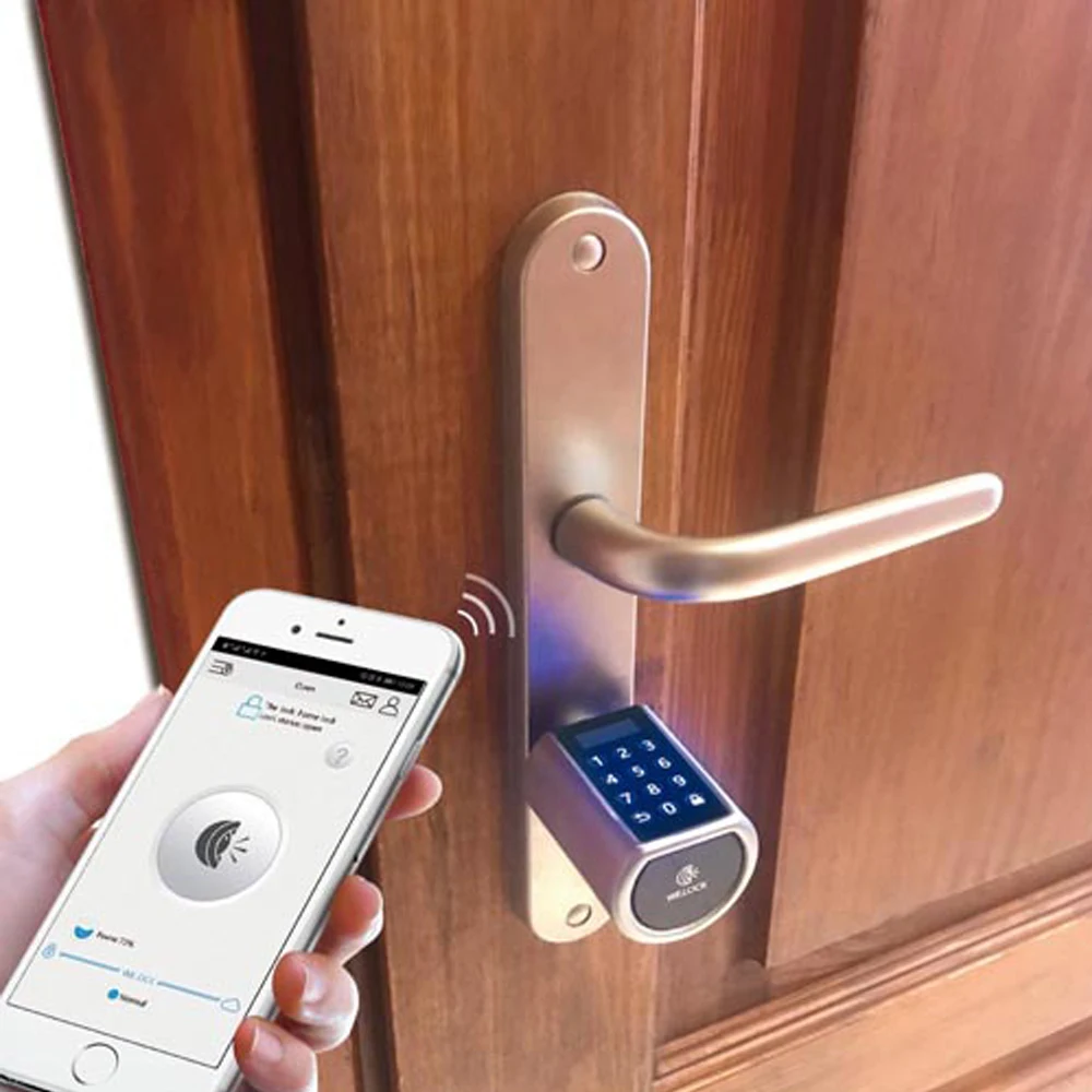 BEST QUALITY  50MM-120MM L6PCB Adjustable Smart Password Smart Card Bluetooth Electronic Lock for Home and Office