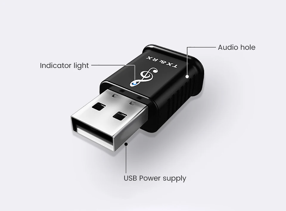 AOSHIKE Bluetooth 5,0 передатчик и приемник 3,5 мм Hi-Fi стерео AUX Bluetooth приемник адаптер для автомобиля Динамик передатчик и ТВ