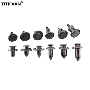 

12PCS Car Bumper Leaf Board Fender Clips Clamps For Nissan Teana Sylphy Tiida Livina Qashqai X-trail plastic fasteners rivet