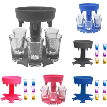 

6 Shot Glass Dispenser Holder Carrier Party Gifts Drinking Games Shot Glasses Get The Party Started Caddy Liquor Dispenser