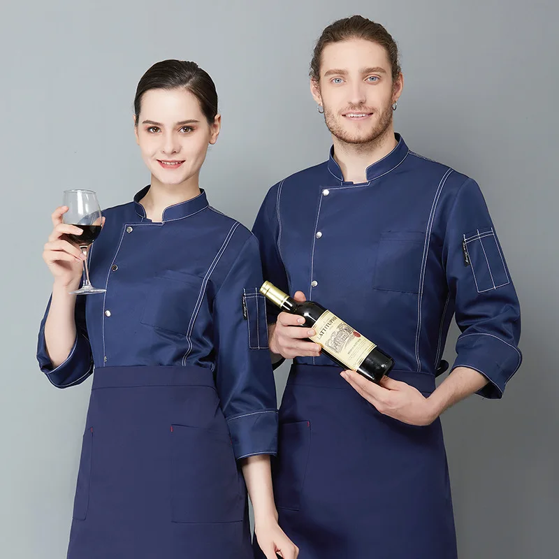 

Chef Jacket Cook Coat Shirt Uniform Short Sleeve Printing Unisex Men Women Kitchen Bakery Cafe Food Service Brand Name Material