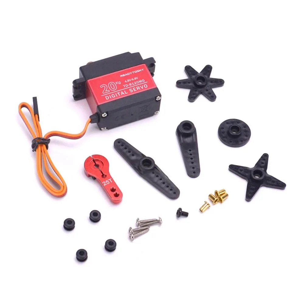 Servo Digital De Engranaje De Metal Para Coches Teledirigidos, 20/25/30Kg, 25T, Sin Núcleo, Resistente Al Agua, Para Modelos Rc,