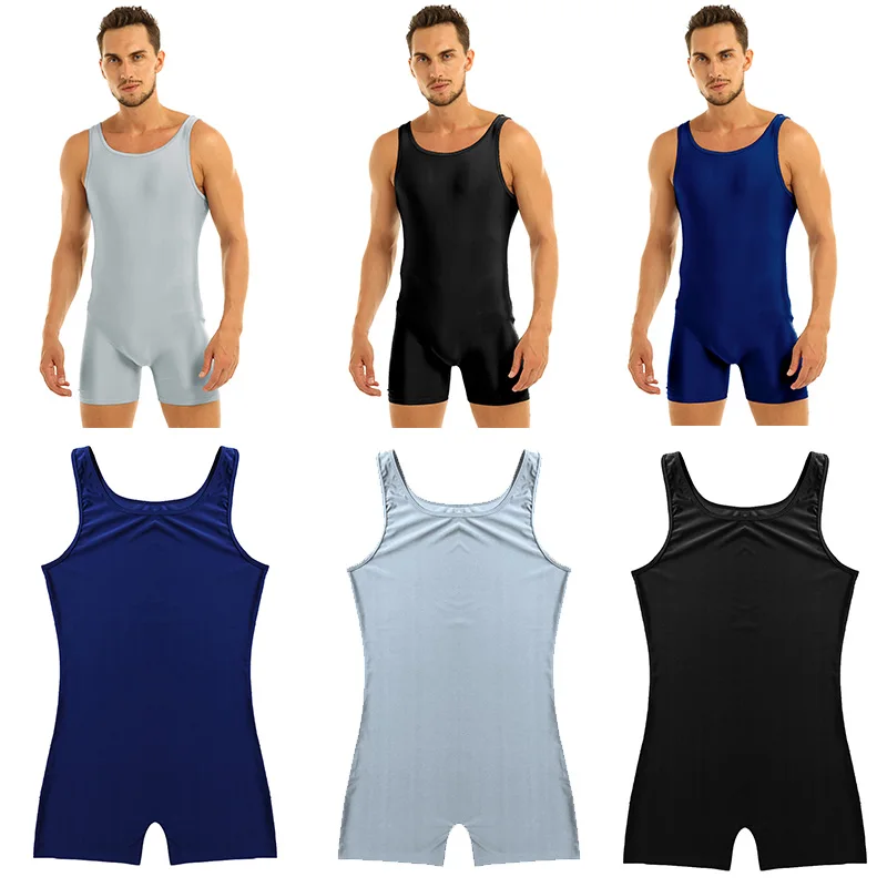 Mens Body Short Underwear Sleeveless Stretchy One Piece Sport Gym Bodysuit Leotard Nightwear Overalls Fitness Tank Jumpsuit men underwear