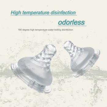 

Baby food grade silicone frosted nipple baby anti-gun thread wide caliber nipple child universal