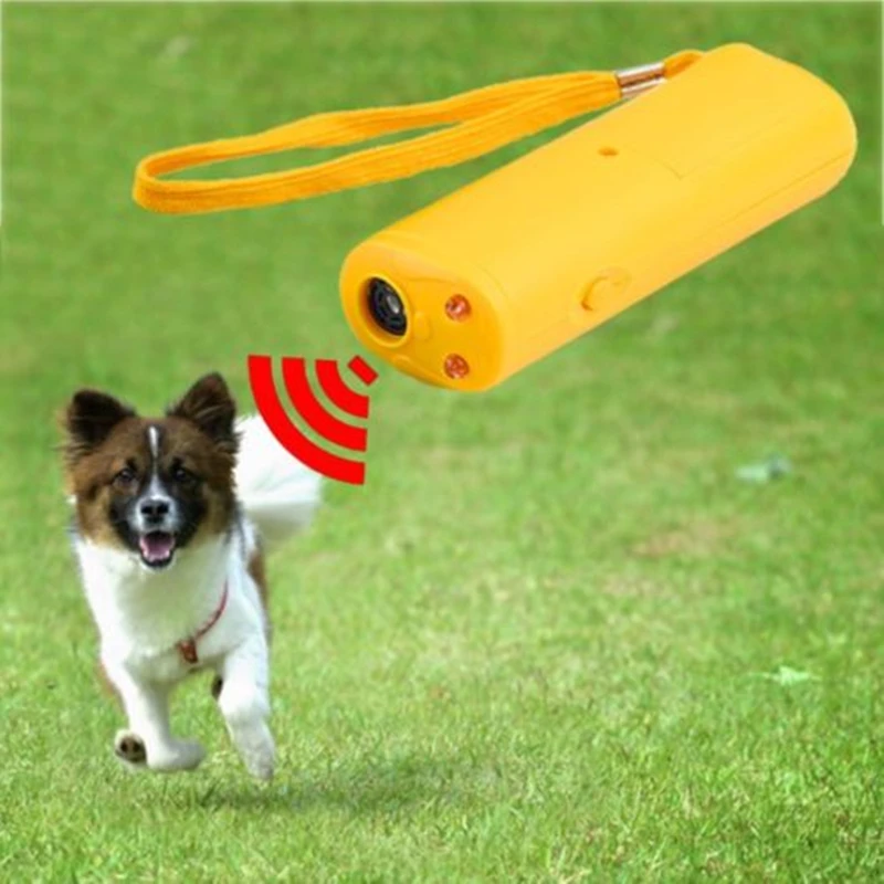 

2020 New HOT Ultrasonic Dog Repeller Portable 3 In 1 Ultrasound Repeller Anti Barking Dog Training Device Pet Repellers