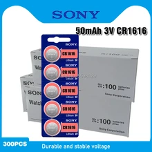 Baterias da moeda da pilha do botão de 300 pces cr1616 para sony 100% cr original 1616 3 v bateria de lítio dl1616 ecr1616 lm1616 para brinquedos do relógio