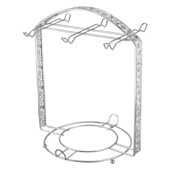 

Silver Plating Coffee Cup Hob Cup Dish Rack Can Hang Most 6 Cups and Saucers Met X6HC