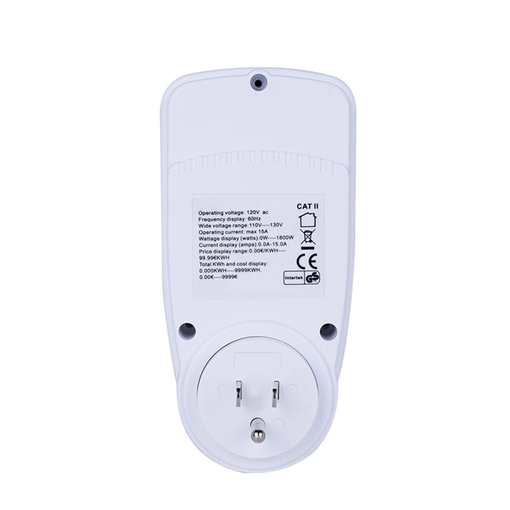 Home Smart LCD Socket Electricity Usage Power Socket Energy Watt Volt Amps Wattage KWH Consumption Analyzer Monitor Socket