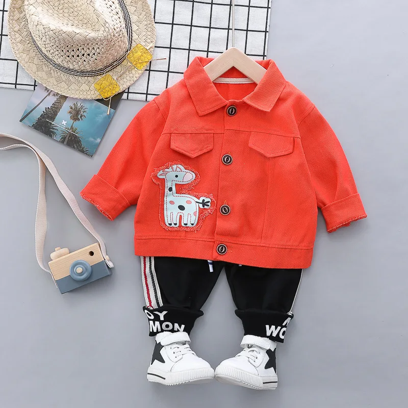HYLKIDHUOSE Autumn Baby Boys Girls Clothes Suits Toddler Infant Clothing Sets Coats Pants Kids Child Casua Sports Costume