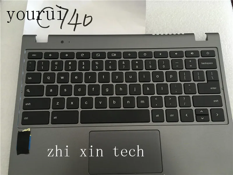 Yourui для ноутбука acer C740 Подставка для рук крышка клавиатуры с тачпадом