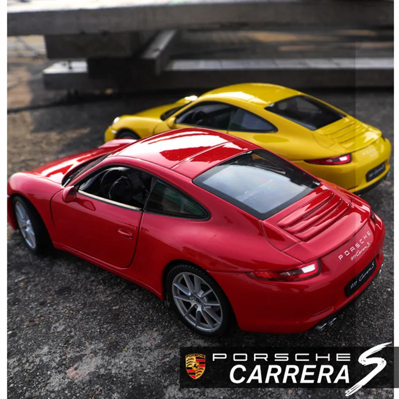 Welly 1:24 Porsche 911 CARRERA S автомобиль сплав модель автомобиля моделирование автомобиля украшение коллекция Подарочная игрушка Литье под давлением модель игрушка для мальчиков