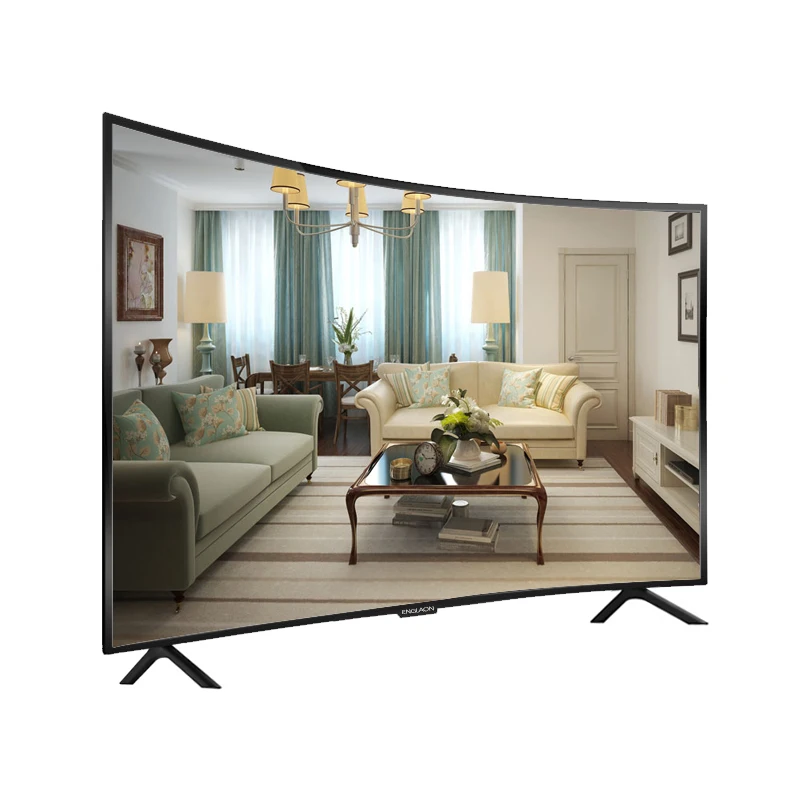 Телевизор 55 дюймов ENGLAON UA550SF 4K смарт-ТВ на андроид 7,0 DVB-T2 изогнутый СВЕТОДИОДНЫЙ ТВ sTelevision