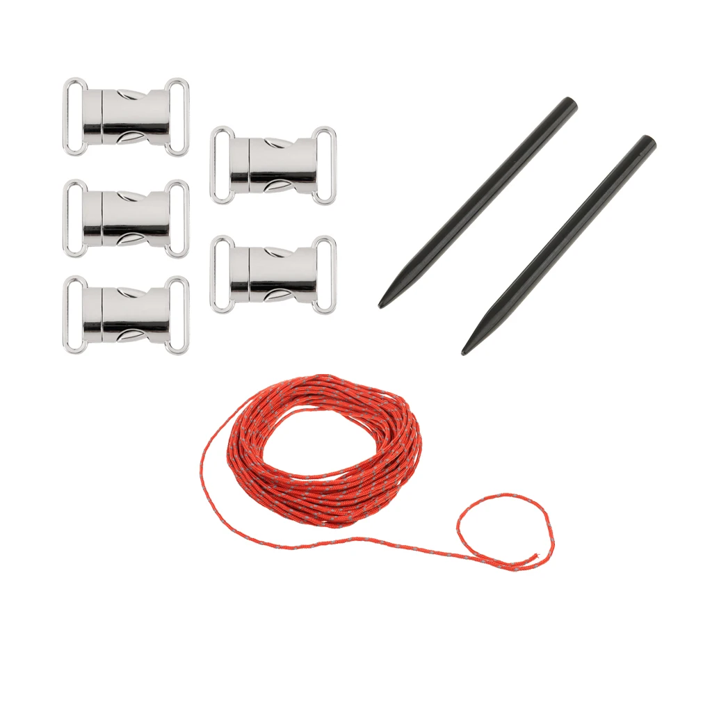 5x крючки+ паракордовые иглы с веревкой для изготовления браслетов DIY