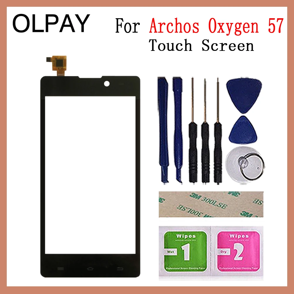 OLPAY 5," сенсорный экран сенсор для Archos 50 неоновый сенсорный экран стекло дигитайзер панель объектив сенсор инструменты Бесплатный клей и салфетки