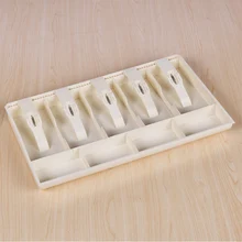  5Grid Cash Register Drawer Insert Tray with 5 Bill/4 Coin Compartments Money Storage Box for Bank Supermarket Classify Organizer 