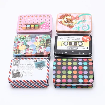 

candy box small storage boxes cans coin earrings Colorful mini tin box sealed jar packing boxes jewelry,, headphones gift box