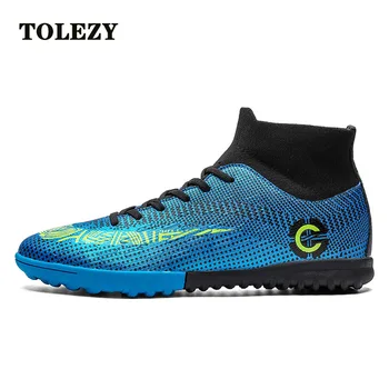 

Men Soccer Shoes Original Football Boots Soccer Cleats Shoes Breathable Nonslip Training Sneakers Turf Futsal Chuteira Futebol