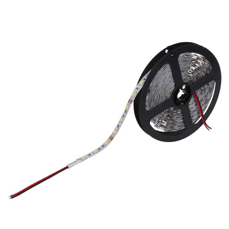 Рождественский светильник s 300 5050 SMD Светодиодная лента, светильник на цепочке 5 м 12 В постоянного тока, белый