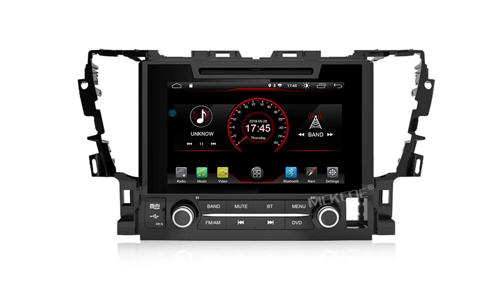 MEKEDE Android 9,0 четырехъядерный 2G+ 16G Автомобильный dvd-плеер для TOYOTA ALPHARD WiFi Bluetooth AV выход gps навигация