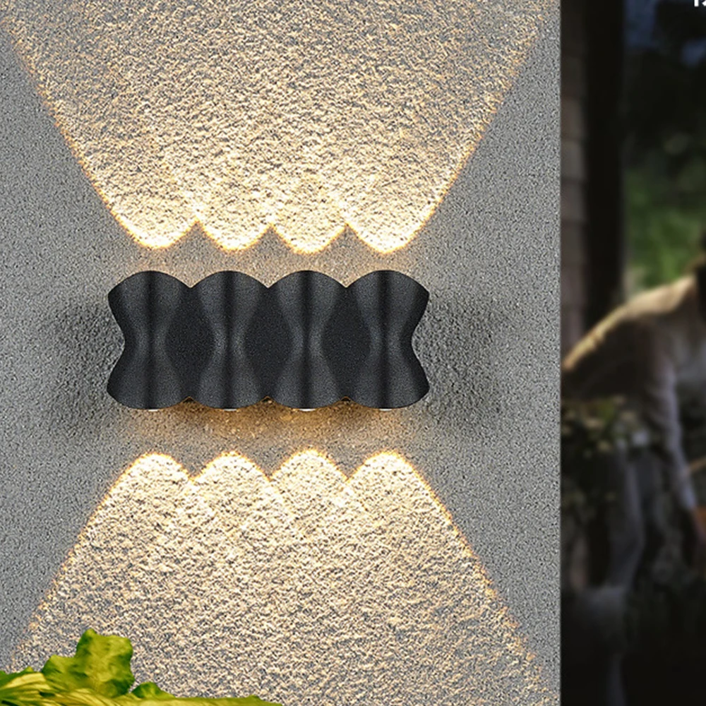 

4W 6W 8W Modern LED Wall Lamp Nordic Aluminum Outdoor Waterproof Wall Light Porch Garden Bedroom Indoor Sconce Luminaire 85-265V