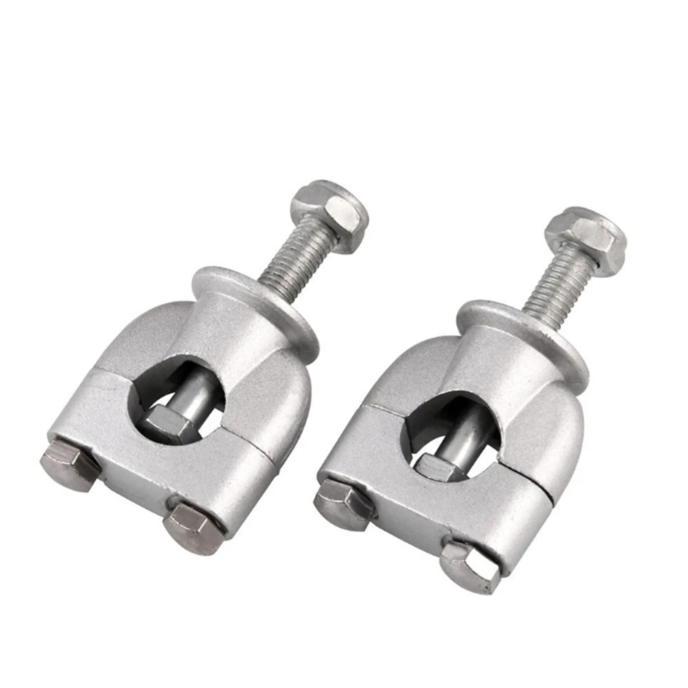

2Pcs Motorcycle Handle Bar Mounting Handlebar Risers 7/8'' 22mm Clamp Silver Mount Mounting Riser Clamp Motorbike Motorcycle