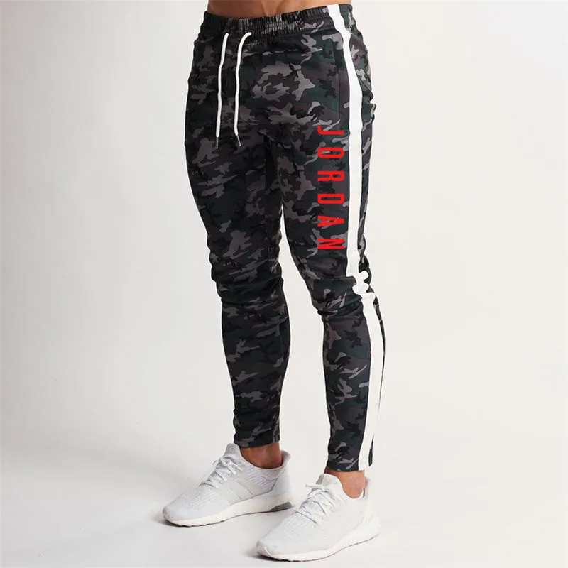 

Men's High quality Brand Men pants Fitness Casual Elastic Pants bodybuilding clothing casual camouflage sweatpants joggers pants