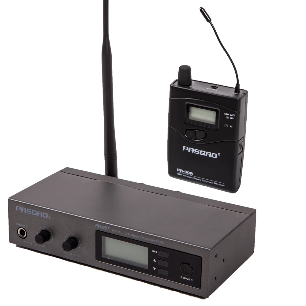 Pasgao PR90 in ear monitor system stereo wireless
