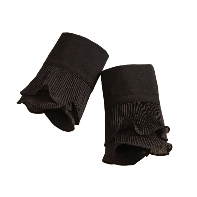 Fake Arm Sleeves Organ Cuff Pleated Horn Cuffs Spring Arm Warmers Women Fashion Apparel Accessories
