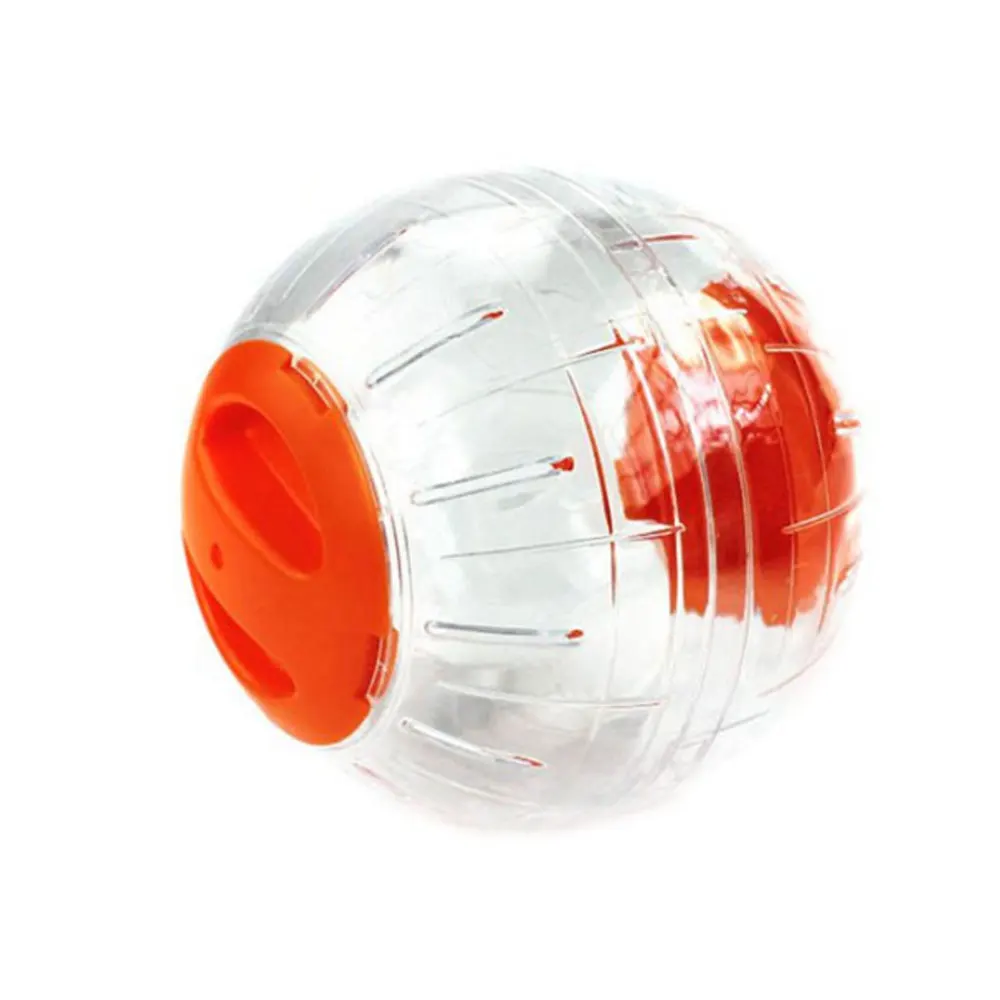 Orange Игрушки для домашних животных хрустальный шар круглый 12 см Упражнение подарок обучение PP розовый/синий/оранжевый прекрасный практичный хомяк игровой мяч мышь - Цвет: Orange