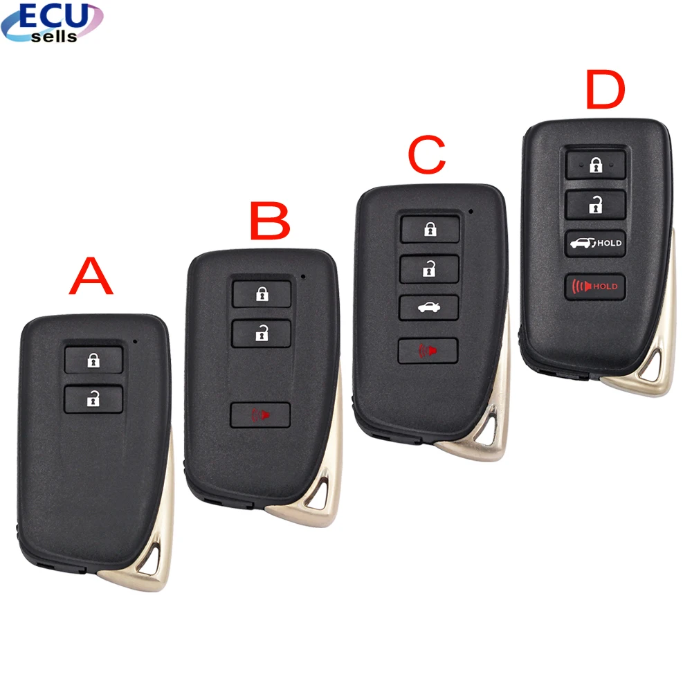 Корпус ключа дистанционного управления с 2/3/4 кнопками для LEXUS ES350 IS/ES/GS/NX/RX/GX GS300 GS350