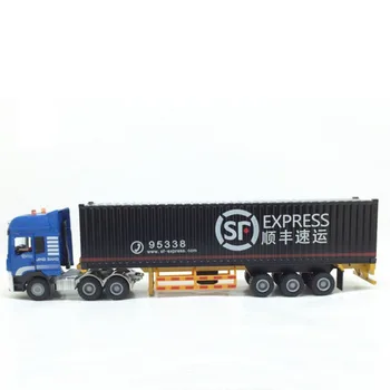 

1/50 scale trailer large truck transporter container SF alloy die-casting model engineering vehicle model toy gift collection