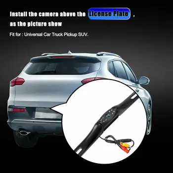 

Parking Rear View Camera Waterproof Black Universal Truck SUV Wide 170° Night Vision Auto