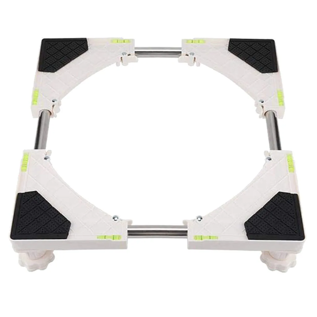 4 Feet Washing Machine Base Storage Fridge Adjustable Stand Universal Bathroom Machine Bracket Refrigerator Holder Mount