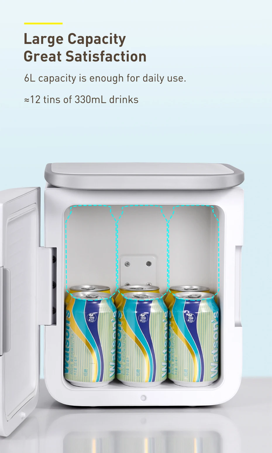 Baseus Igloo Mini Fridge for Students 6L 11