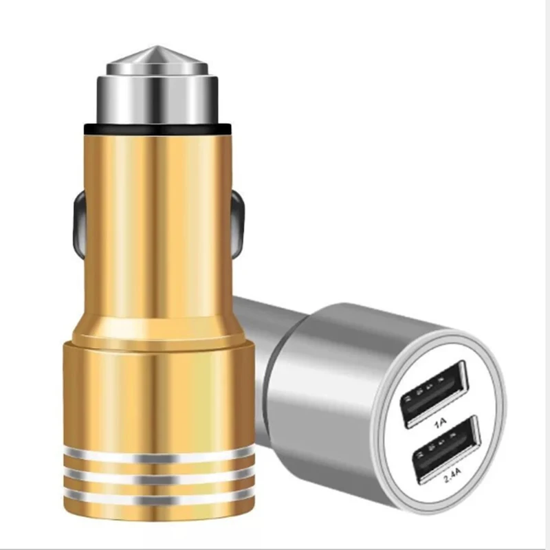 USB зарядное устройство Быстрая зарядка автомобильное зарядное устройство 2A для samsung S8 S9 S10 Xiaomi huawei iPhone 6 6s 7 8 Plus XS зарядное устройство все металлические