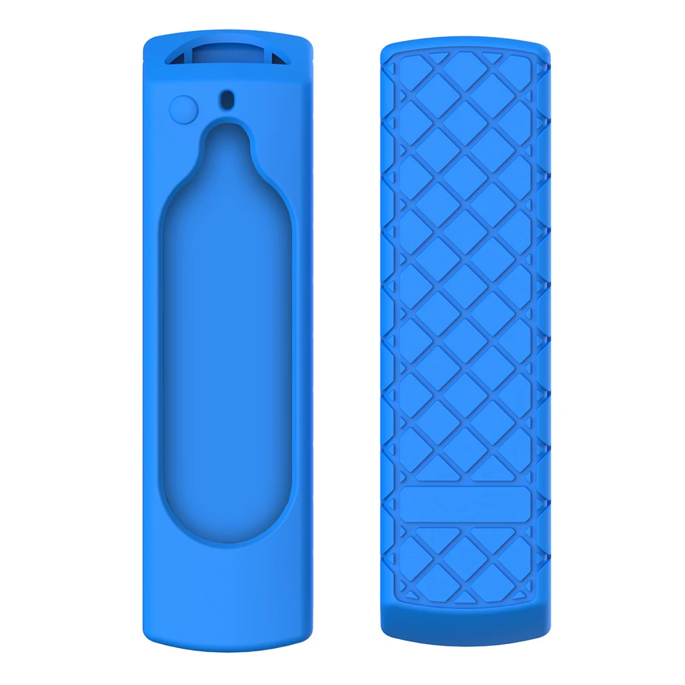 Silicone Cover Soft Anti Slip Protect Remote Case Impact Resistant Dust Proof Home Reusable Washable For Fire TV Stick 4K - Цвет: Синий