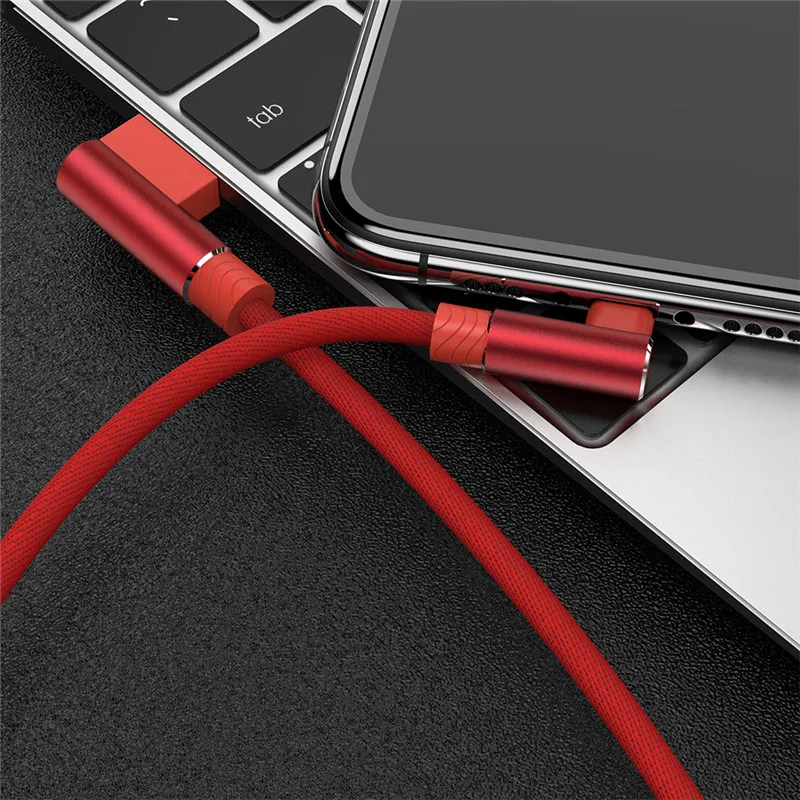 90 градусов USB зарядное устройство кабель для iPhone 11 Pro Xs Max Xr X 8 7 6 6s 5S s se iPad Быстрая зарядка кабель для передачи данных кабель для мобильного телефона