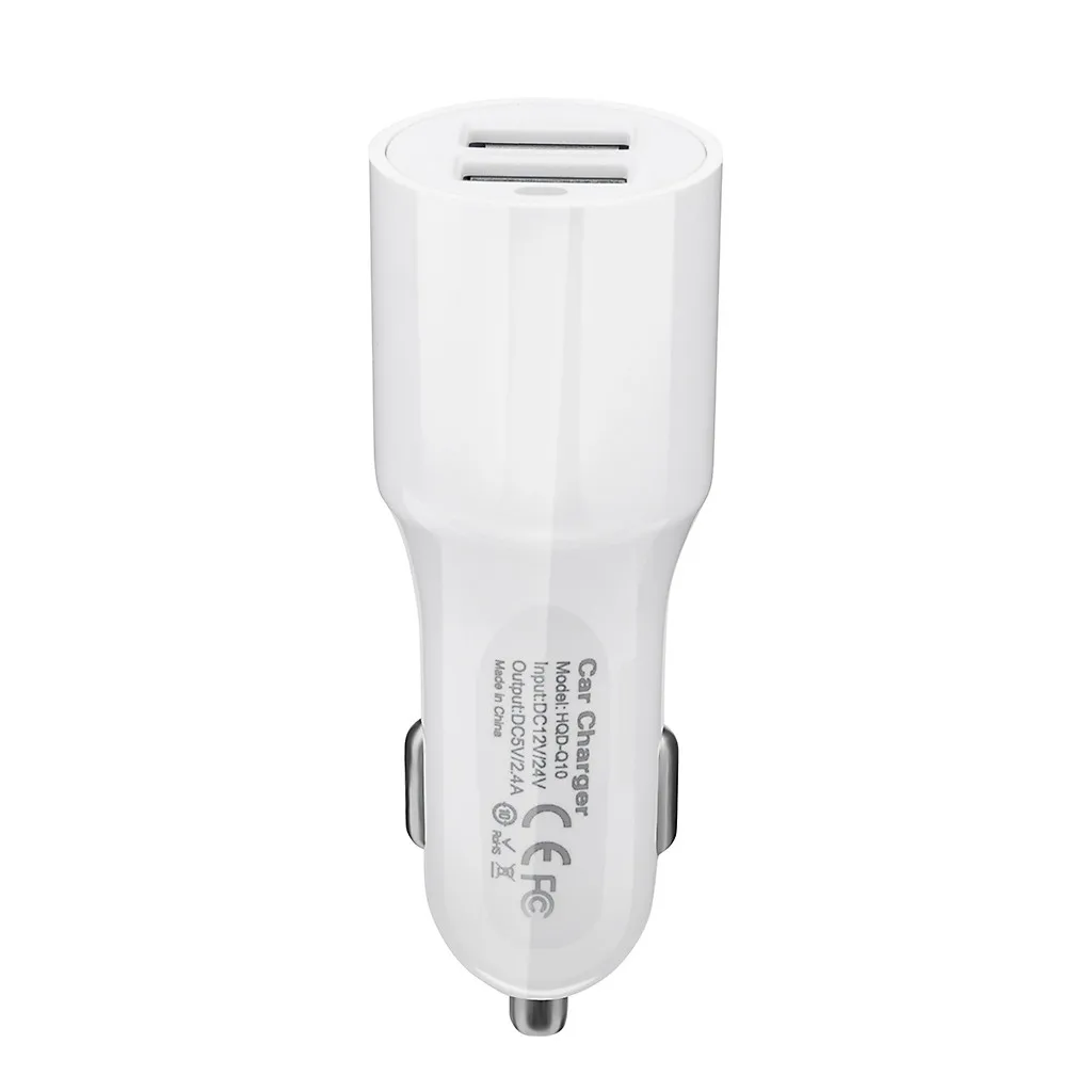 Автомобильное зарядное устройство 5.4A 12 V-24 V D C адаптер QC 3,0 двойной USB порт Автомобильное зарядное мини