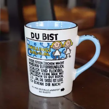 

Ceramic Cup Constellation Cup Cartoon Female Student Cup Mug Mug Coffee Cup Milk Cup with Lid Spoon Coffee Mugs Travel Mug Self