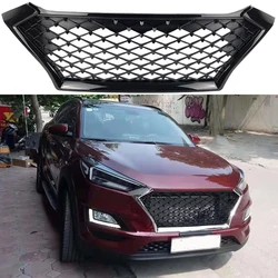 Calandre de course avant, noire et argentée, compatible avec HYUNDAI TUCSON 2019 2020 