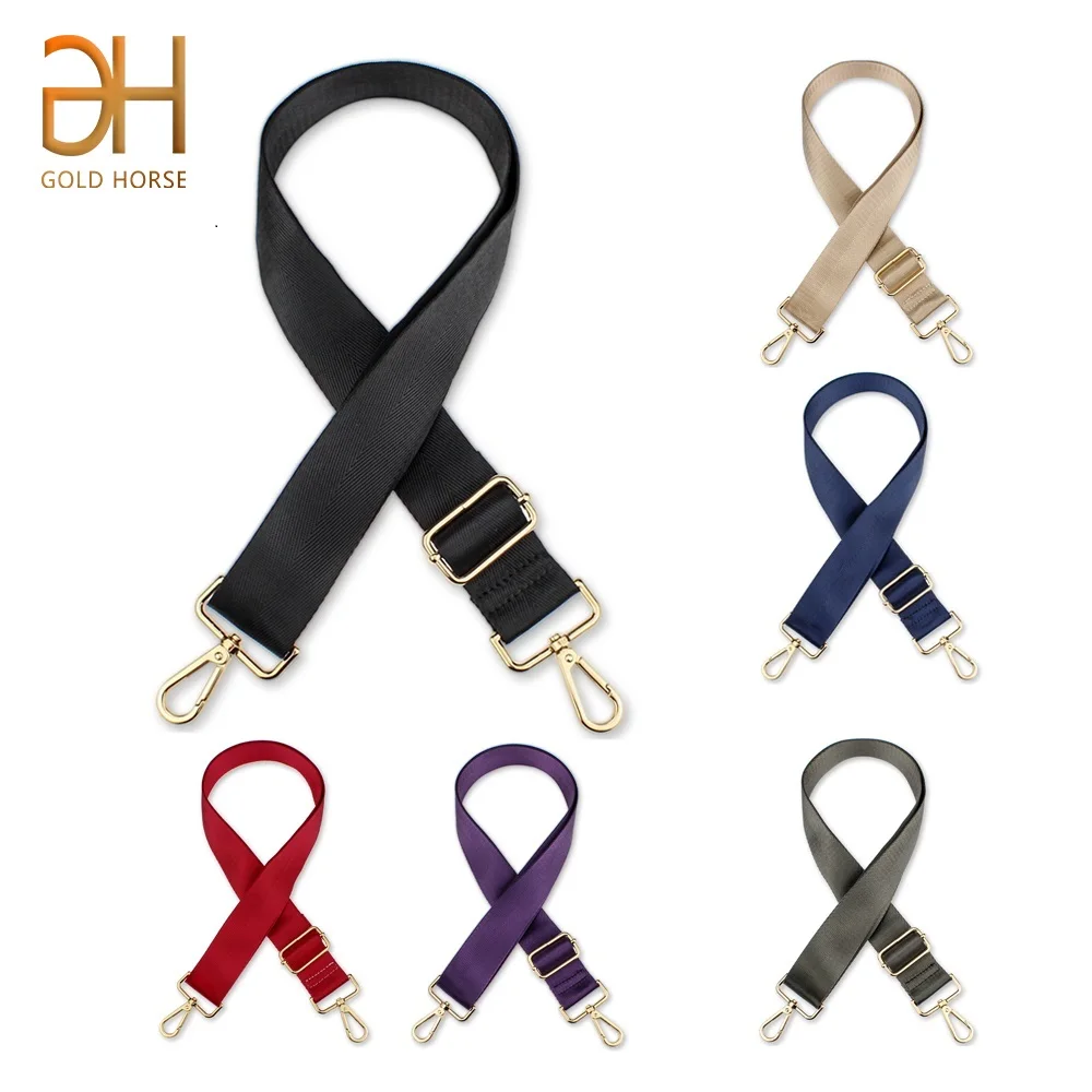 Long bag straps Solid Color Wide Replacement Strap for Bags Nylon Woman Messenger Accessories Bag Straps