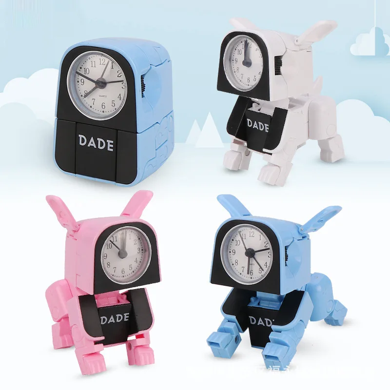 

Children Transformation Alarm Clock Robot Toys 6-8-Year-Old Boy Jingang BOY'S GIRL'S Mini Toy