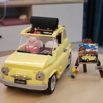 

New City Police Lepining FIATed 500 Creator Building Block Bricks Toys For Children 10271 Child Gift