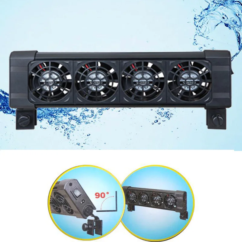

Cooling Fan Aquarium Controller Temperature Control exhuast fan DC 12V 220V Aquarium Fish Tank Accessories fish fan pet fan