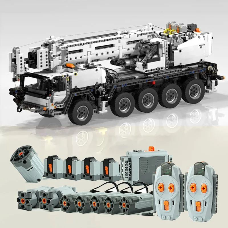 

High-tech Motor Power Mobile Crane Mk II Car 42009 Model Building Blocks Bricks Toys Kids gifts Compatible with MOC 0853
