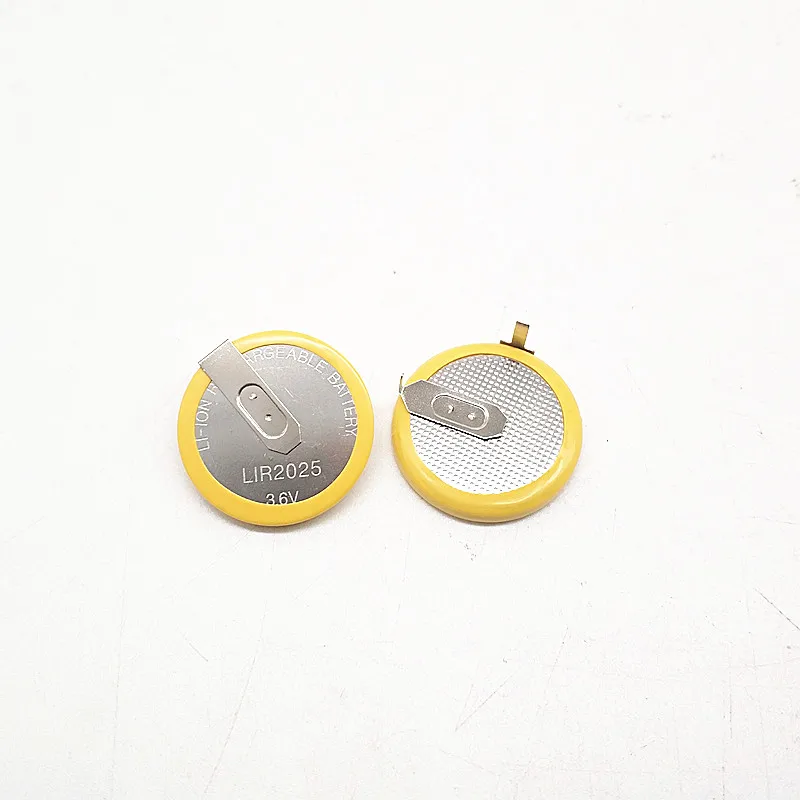 3pcs Lir2025 3.6v Rechargeable Button Battery Car Remote Control Key
