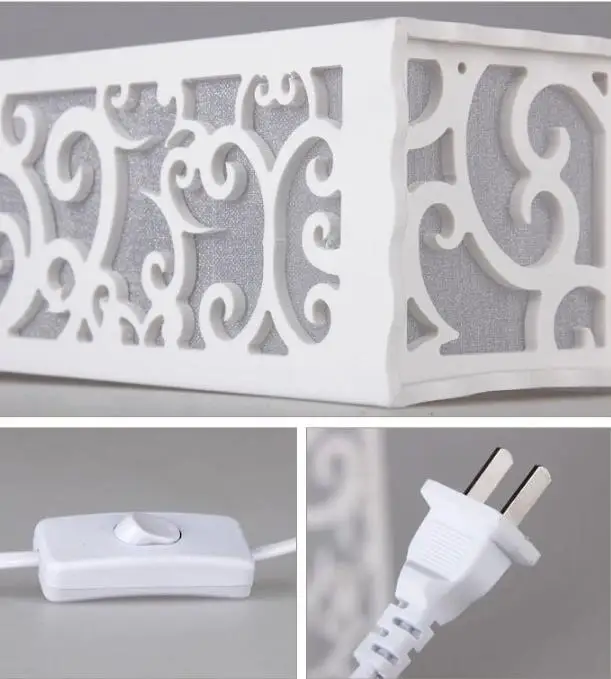 Bedroom bedside carved creative table lamp dimming warm night light birthday gift table lamp+ mobile phone holder