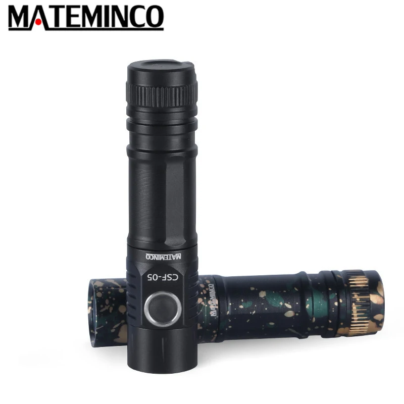 Mateminco CSF05 Tactical Flashlight SFS80 LED max 800 lumens beam Throw 93 Meter Outdoor EDC Light 14500 li-ion Battery Torch | Лампы и
