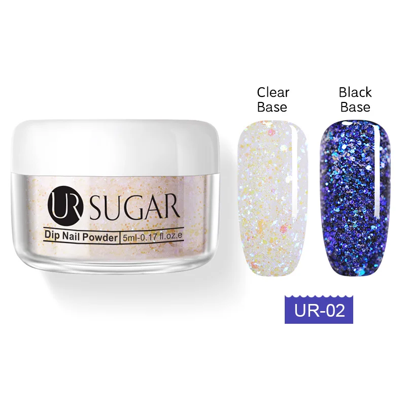 Ur Sugar цвет окунания ногтей Порошковая голографическая Лазерная блестка Хамелеон розовый Серия dip порошок ногтей Дизайн ногтей без лампы - Цвет: chameleon2